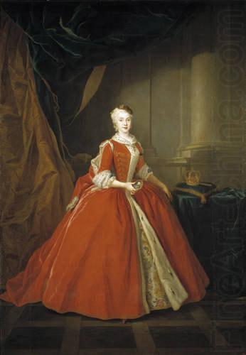 Portrait of the Princess Maria Amalia of Saxony in Polish costume., Louis de Silvestre